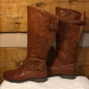 Bare Traps “Susanna” Cognac Riding Boot Women 9.5M